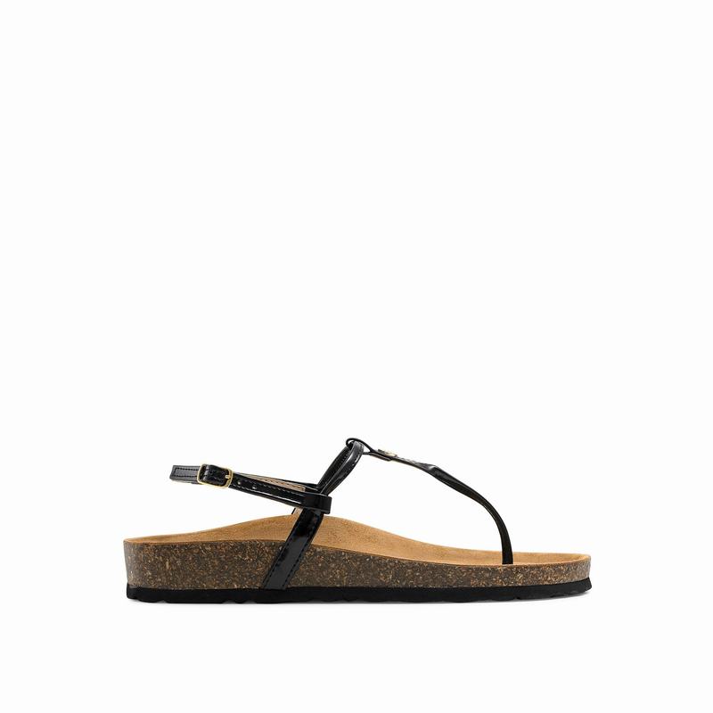Russell & Bromley Teebird T-Bar Sandals Womens Black [EVT6619XI]
